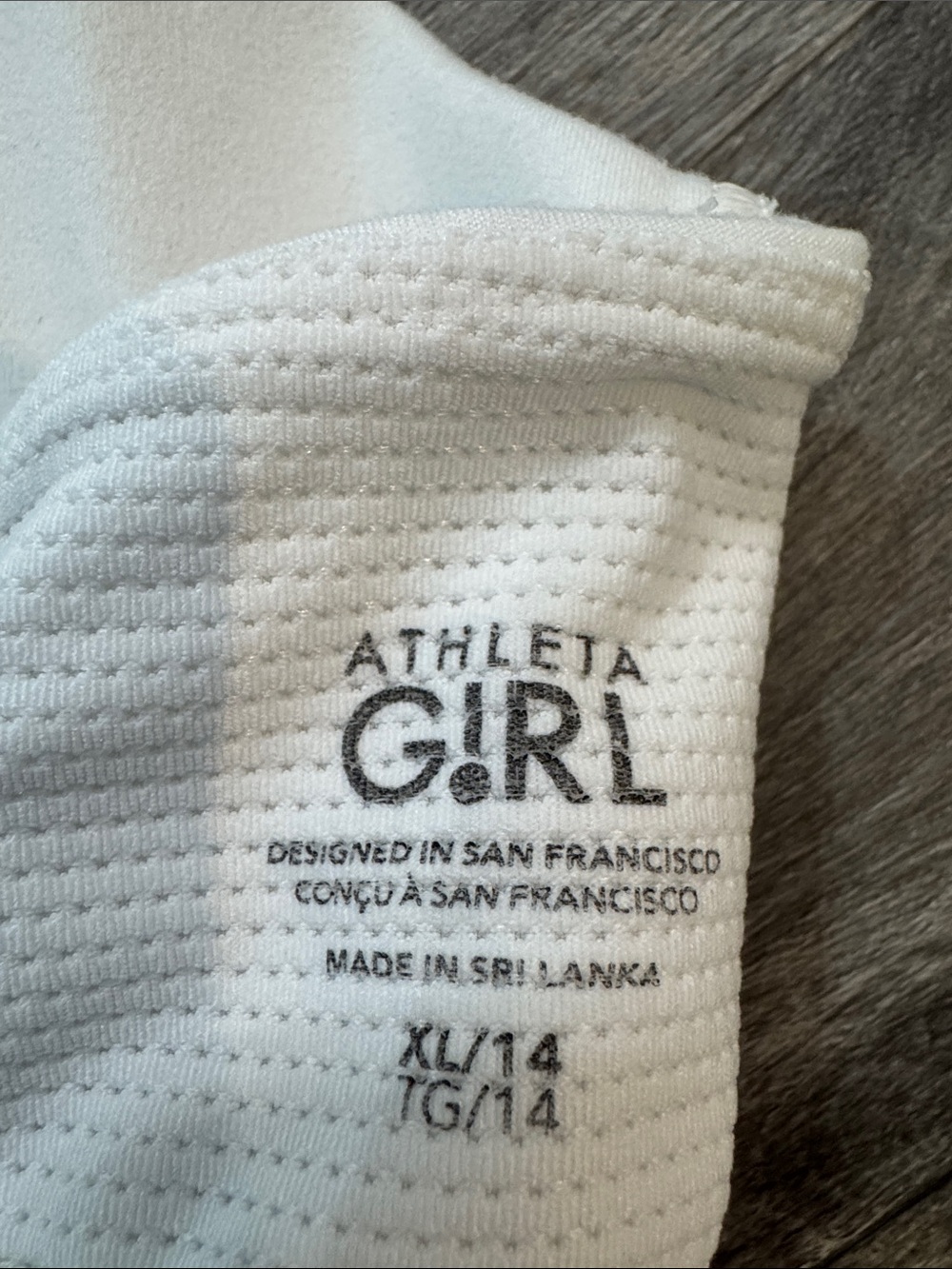 Athleta Girl Upbeat 2.0 Sports Bra White Size XL / 14 - Picture 7 of 7